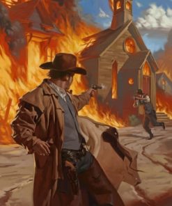 Wild West Cowboys Paint By Numbers