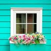 Colorful Window Flowers Paint By Numbers