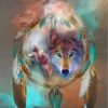 Wolf Dream Catcher Paint By Numbers