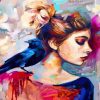 Women With Crows Paint By Numbers
