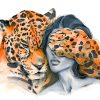 Woman and Tiger Animal Art Paint By Numbers