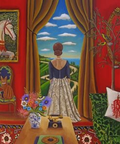 Antique Woman Contemplation Paint By Numbers