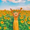 Sunflower Woman Paint By Numbers