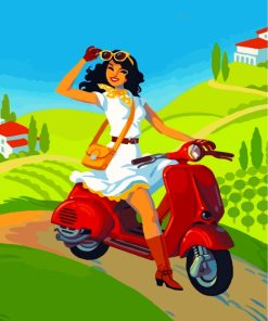 Motorcycle Journey for Women Paint By Numbers