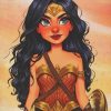 Wonder Woman Heroine Paint By Numbers