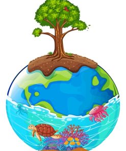 Planet Earth Paint By Numbers