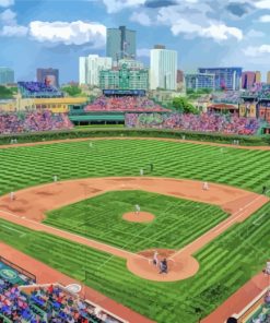 Chicago's Classic Wrigley Field Paint By Numbers