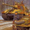German Tiger Tank WW2 Paint By Numbers