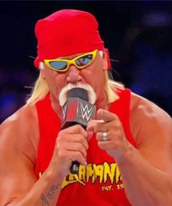 Hulk Hogan Wrestling Paint By Numbers