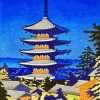 Yasaka Shrine Japan Scenery Paint By Numbers