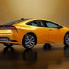 Yellow Toyota Prius Paint By Numbers