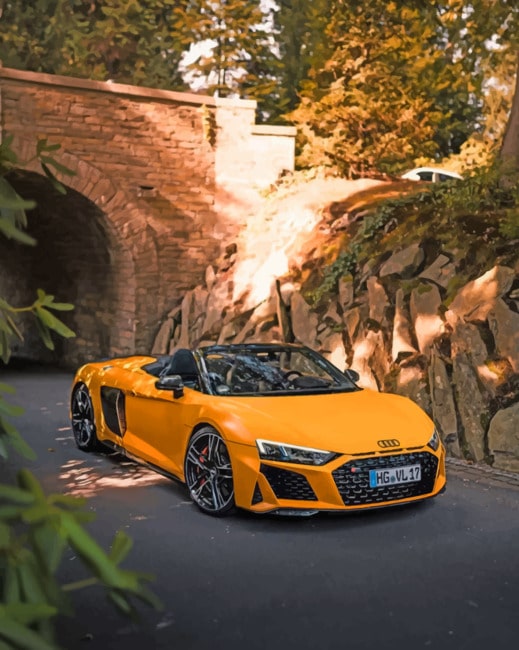 Finalizing the Yellow Audi Car artwork