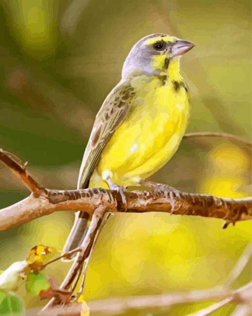 Completed Yellow Canary Branches Artwork