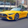 Yellow Mercedes Benz Paint By Numbers