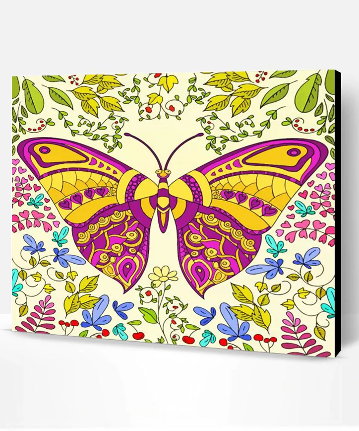 Mandala Butterfly easel