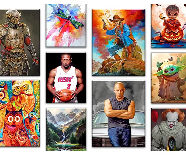 Pick your paint by numbers kit